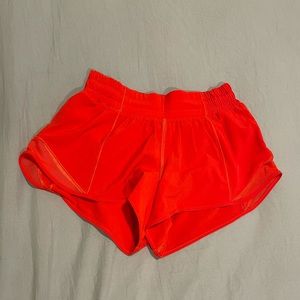 Lululemon hotty hot short thermal red size 2